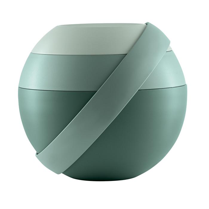 Ланч бокс для салата Guzzini с аккумулятором холода и столовыми приборами Зеленый (100100163)