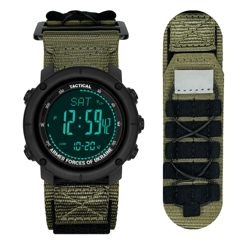 Наручний годинник Awarder 036 Nylon Pro Black/Army Green (332)