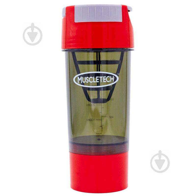 Шейкер 2-х камерный для спортивного питания MUSCLETECH FI-7016 Красный