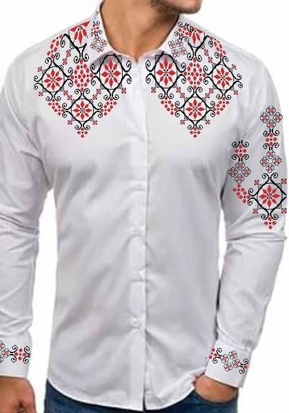 Заготовка для вишивки нитками або бісером сорочка СЧД-375 домоткане полотно Заготовка для вишивки нитками або бісером сорочка СЧД-375 домоткане полотно