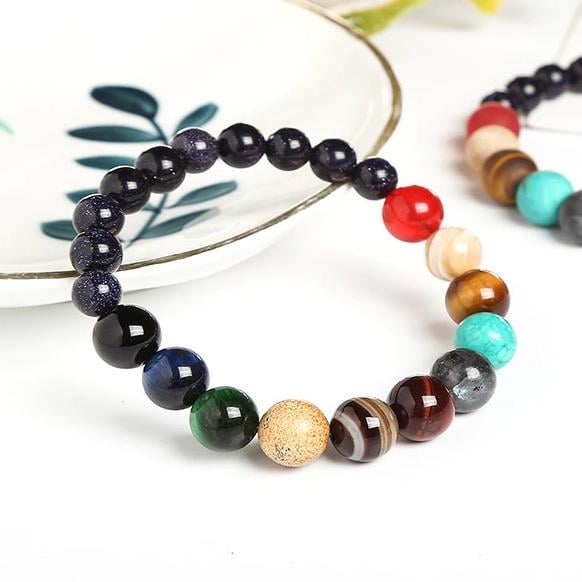 Браслет Resteq в виде планет солнечной системы 8-10 мм 18-19 см (VA-1430293918)