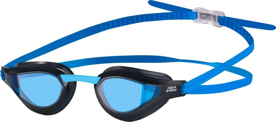 Очки для плавания Aquaspeed RAPID 6992 Черый/Синий (5908217669926)