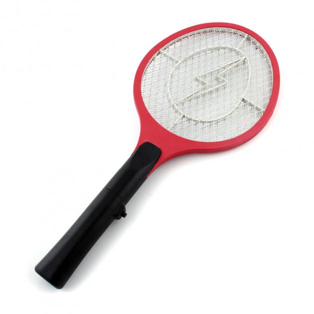 Електрична мухобійка Rechargeable Mosquito-hitting Swatter Червоний - фото 1