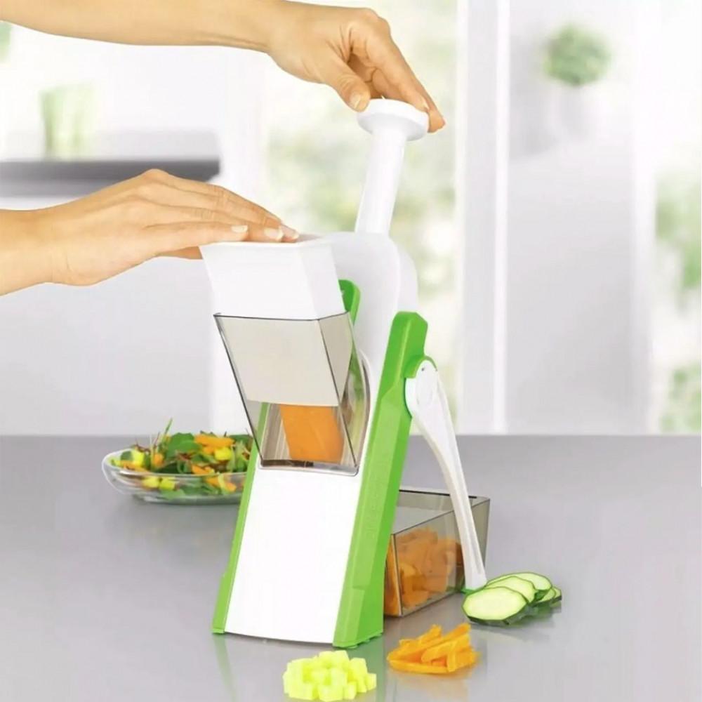 Овощерезка-мультислайсер Safe Spring Slicer Зеленый - фото 4 Овощерезка-мультислайсер Safe Spring Slicer Зеленый - фото 4