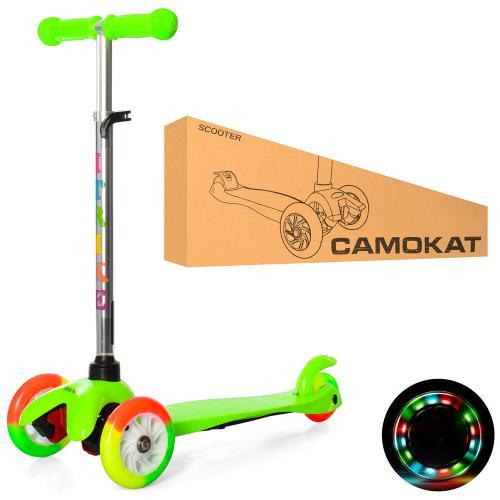 Самокат детский трехколесный iTrike BB 3-013-4-A-GR Зеленый - фото 2 Самокат детский трехколесный iTrike BB 3-013-4-A-GR Зеленый - фото 2