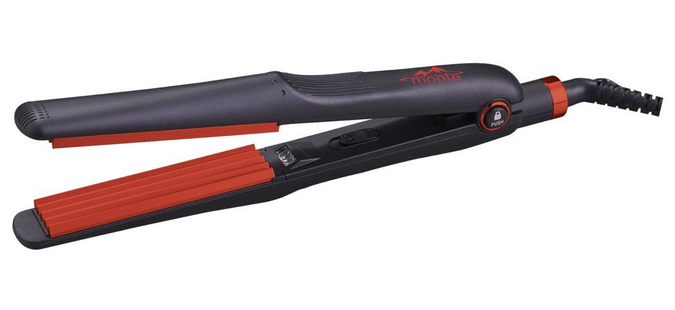 Плойка-гофре для волос Monte 40 Вт Черный с красным (b276fab3) Плойка-гофре для волос Monte 40 Вт Черный с красным (b276fab3)