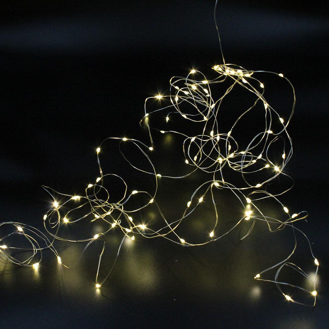 Гирлянда светодиодная Xmas 100 Led WW 10 м 220V теплый Белый (CK2)