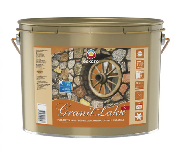 Лак износостойкий полуматовый для камня и тротуарной плитки Eskaro GRANIT LAKK S 3 л (2034870142)