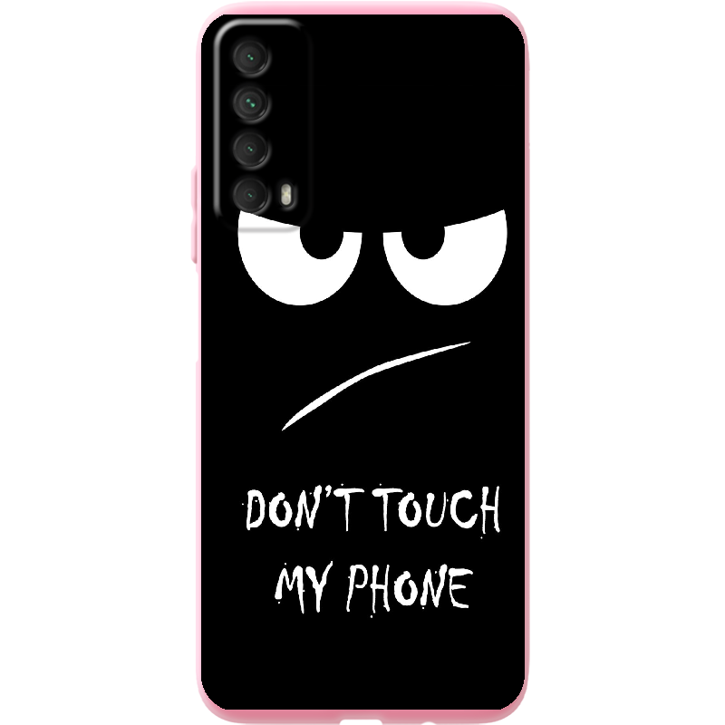 Чехол Boxface Huawei P Smart 2021 Don't Touch my Phone Розовый силикон (41133-up535-41821)