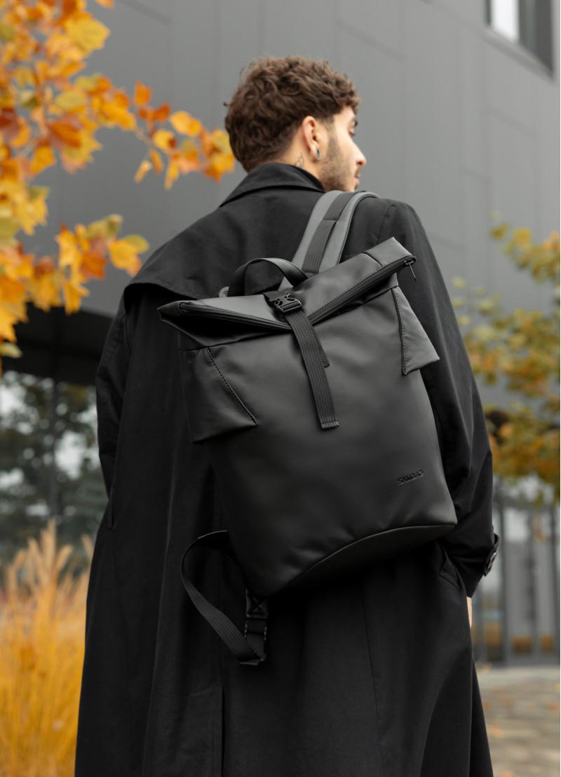 Рюкзак ролл мужской Sambag Roll Top KZN 41х27х18 см Черный (24300001m)