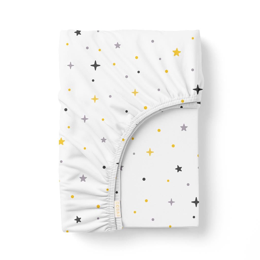 Простынь на резинке Cosas MIDNIGHT STARS ранфорс 180х200х20 см (4822052505298)