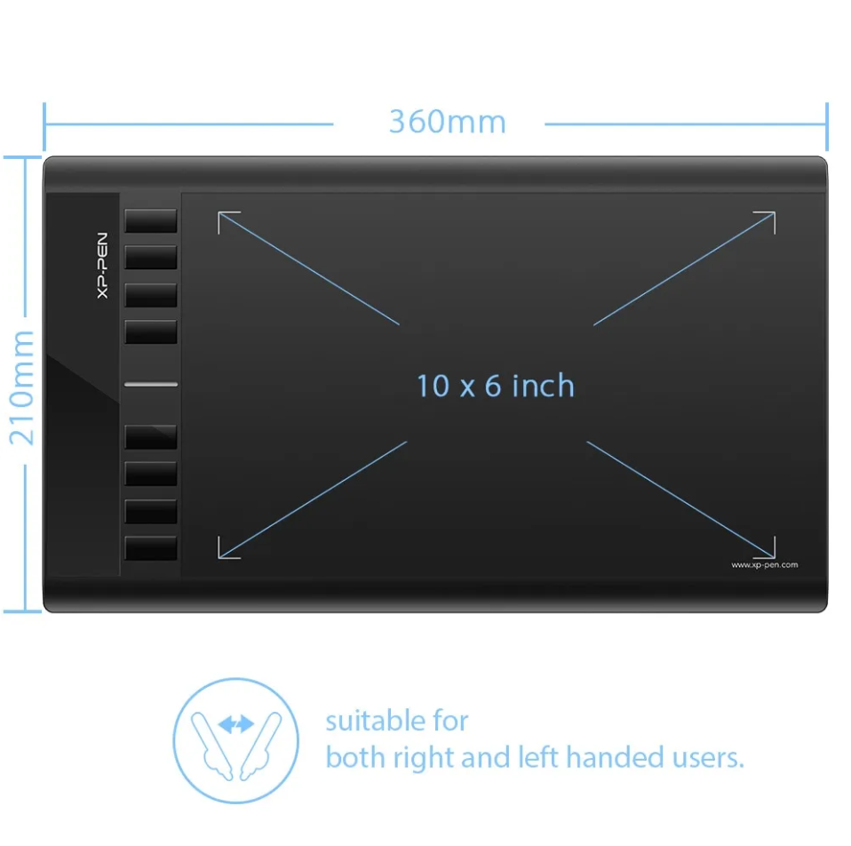 Графический планшет XP-Pen Star 03 V2 с подставкой для пера - фото 7