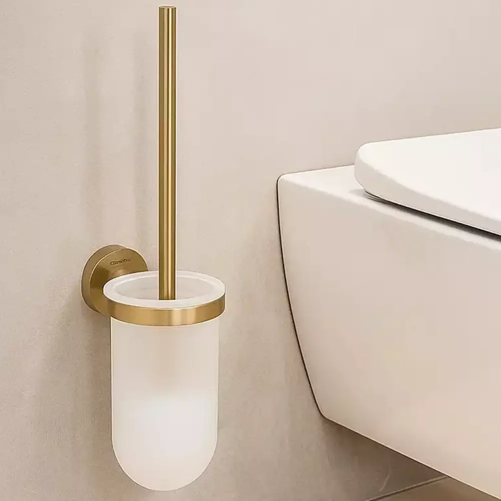Йоржик для унітаза Grohe Essentials настінний, брашоване золото (40374GN1)