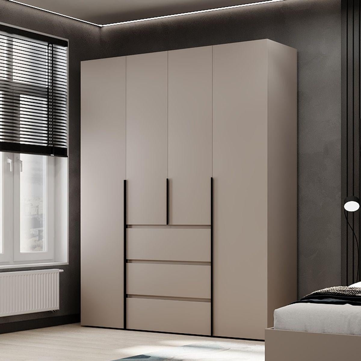 Шкаф распашный комбинированный №1 ART IN HEAD Light 1600x500x2200 мм Кашемир (LTK0114000000)