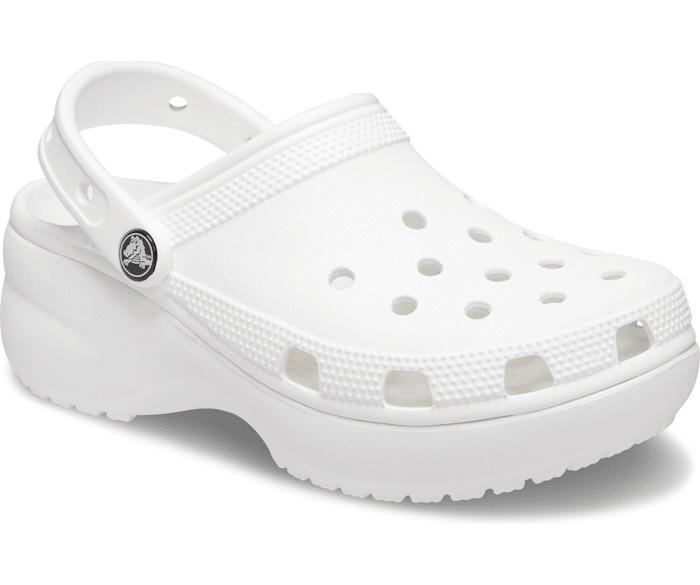 Сабо женские Crocs Classic Platform Clog M7W9 р. 39 25,5 см White (206750) - фото 2