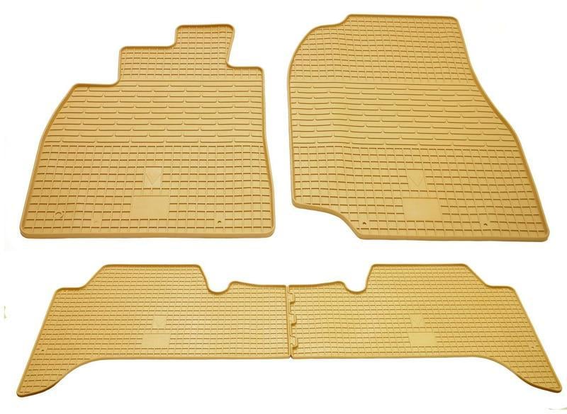 Коврики резиновые Stingray для Toyota Land Cruiser 100 98/Lexus LX470 98 4 шт. Бежевый (2022074)