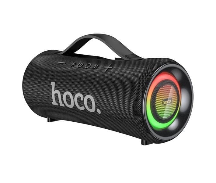 Портативная колонка Hoco HA10 Oleada с LED подсветкой Черный (2627552648)