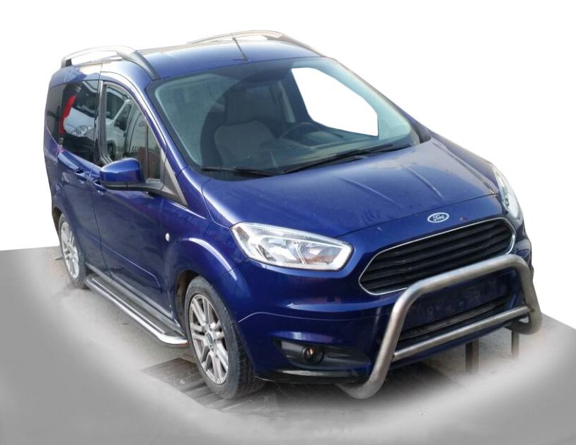 Передняя защита WT005 CAN для Ford Courier 2014-2023 гг. нержавеющая сталь Хром