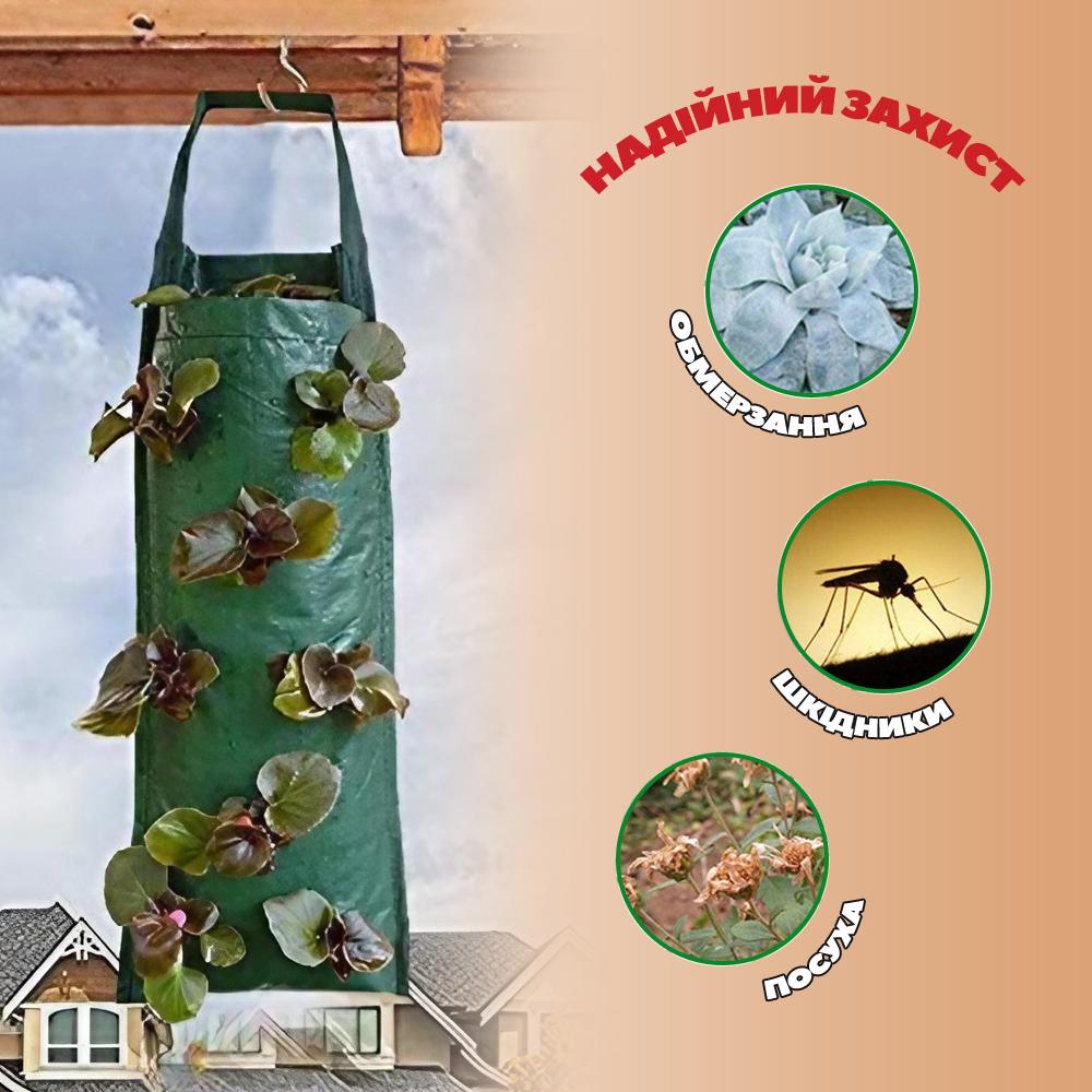 Мішок-гроубег плантаторний для вирощування розсади/полуниці/картоплі підвісний 30 л (PDVSRS-0734) - фото 3 Мішок-гроубег плантаторний для вирощування розсади/полуниці/картоплі підвісний 30 л (PDVSRS-0734) - фото 3