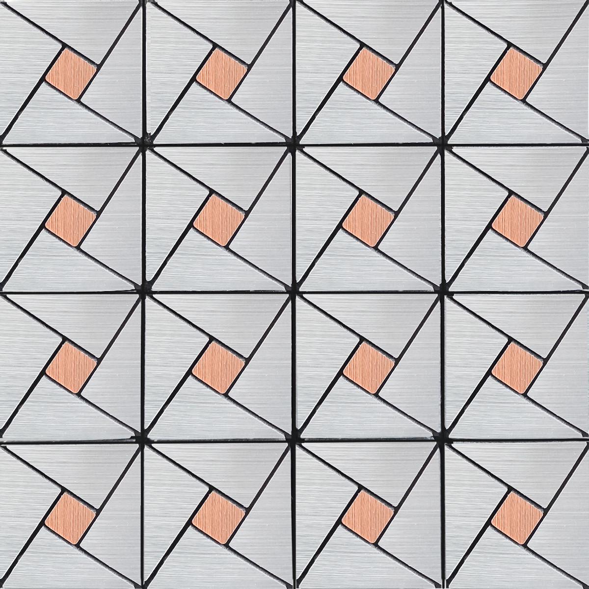 Мозаика Pet Sticker Wall D SW-00001643 30х30х4 мм Серебряный