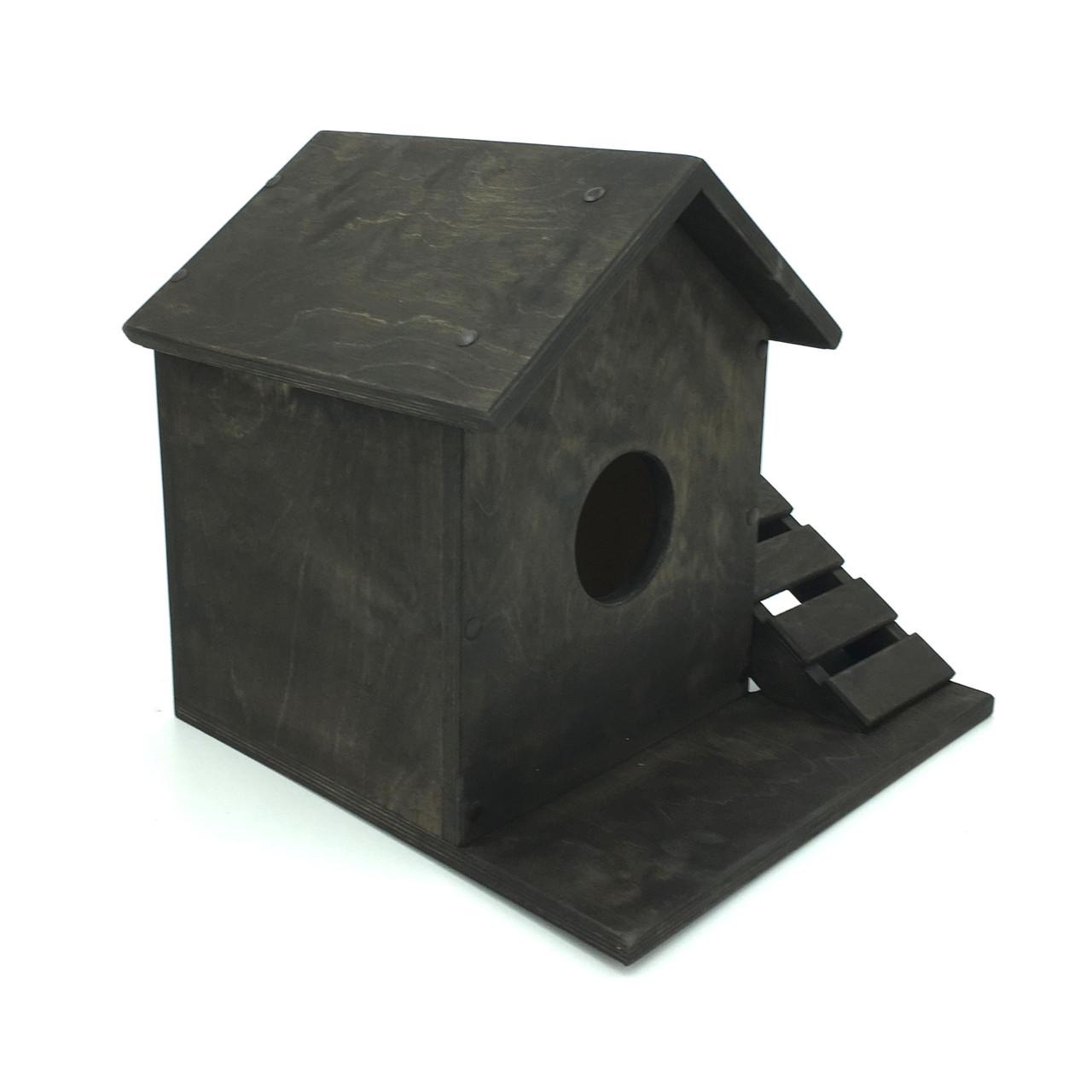 Будиночок для білок з дерева Мигдаль 40 Мокко (ДДБ-400310) - фото 4 Будиночок для білок з дерева Мигдаль 40 Мокко (ДДБ-400310) - фото 4