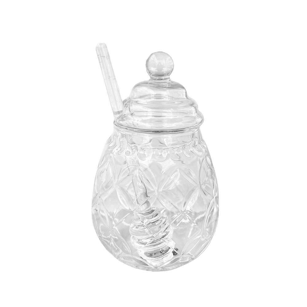 Банка для меду з ложкою R32718 Grooved 380 мл