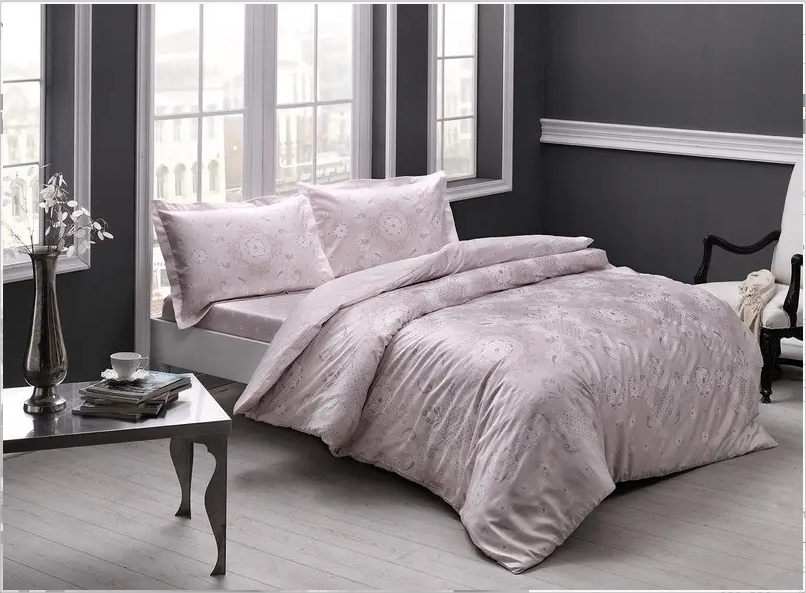 Постельное белье TАС жаккард Nodus lila евро Лиловый (svt-2000022250887)