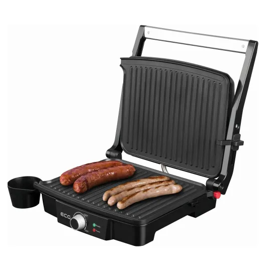Гриль електричний ECG з антипригарним покриттям 2000 Вт (KG 100)