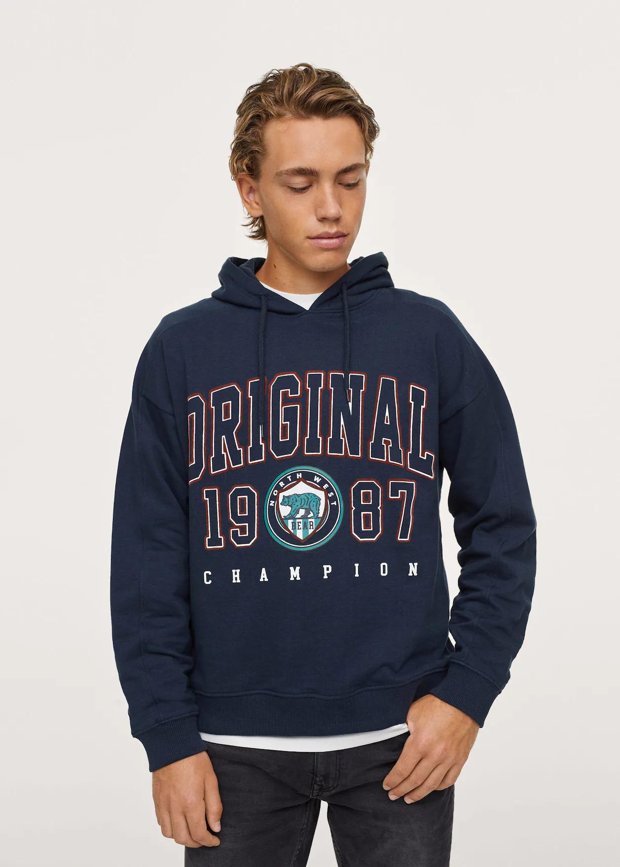 Худі для хлопчика Mango 158 см-164 Blue (17083774)