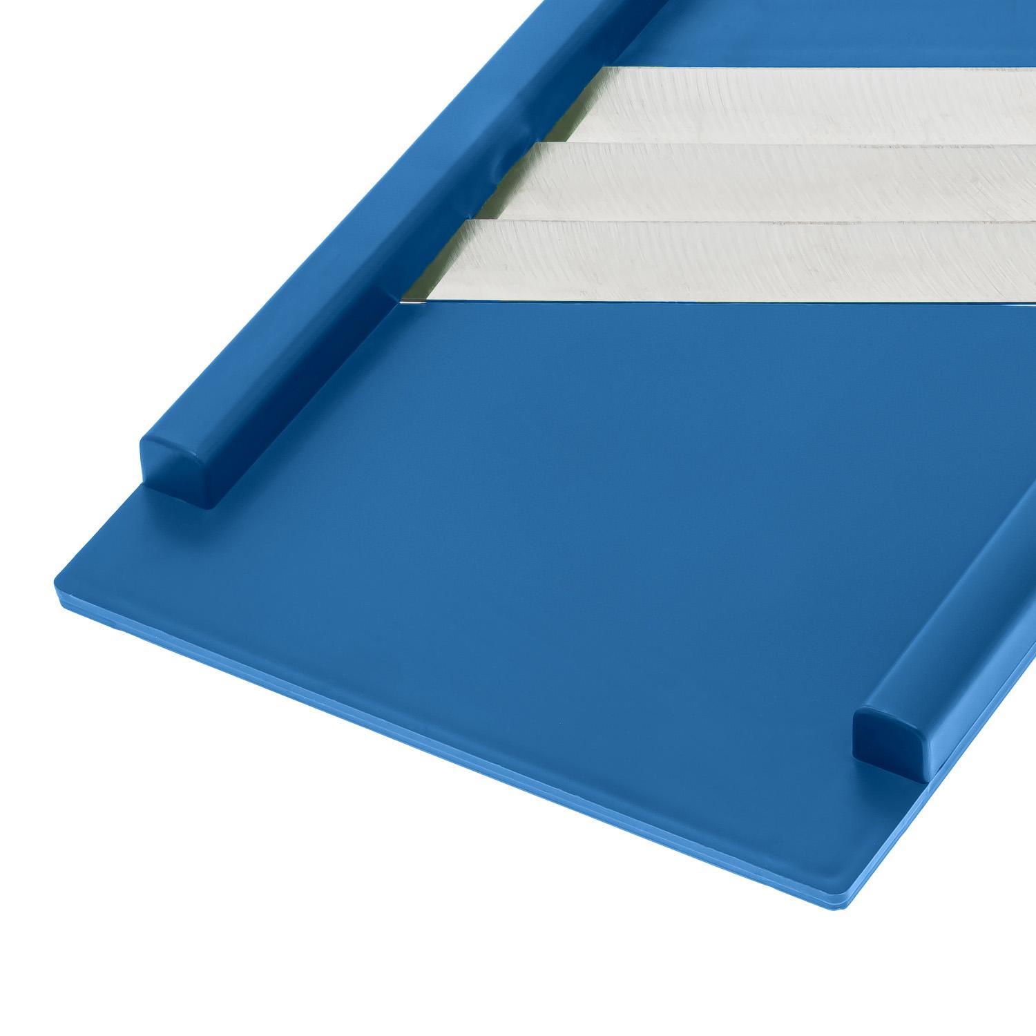 Шинковка для капусты и нарезки овощей/фруктов ручная пластиковая 3 лезвия 16,5х39 см Синий (86941) - фото 7 Шинковка для капусты и нарезки овощей/фруктов ручная пластиковая 3 лезвия 16,5х39 см Синий (86941) - фото 7