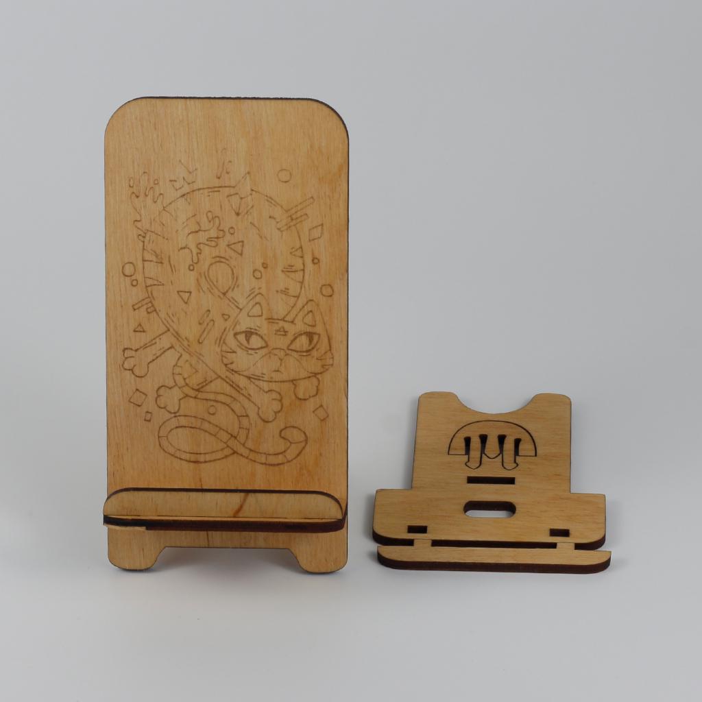 Підставка-тримач для телефону з дерева 27 (03020020) - фото 2 Підставка-тримач для телефону з дерева 27 (03020020) - фото 2