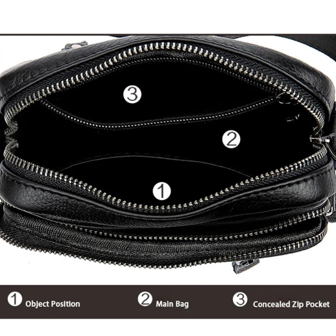 Чоловіча сумка через плече Lorian з натуральної шкіри з регульованим плечовим ременем Чорний (LR 257556-black) - фото 8 Чоловіча сумка через плече Lorian з натуральної шкіри з регульованим плечовим ременем Чорний (LR 257556-black) - фото 8