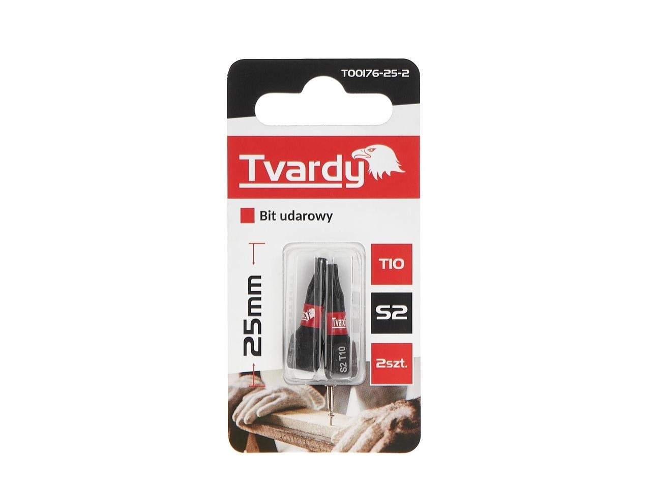 Біта удана Tvardy Torx T10 x 25 мм (T00176-25-2) - фото 1