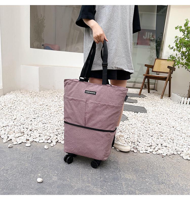 Дорожная сумка на колесах Светло-фиолетовый (GW02-4) - фото 1