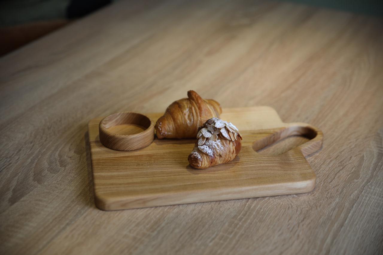 Дощечка дерев’яна Жолоб з деревини ясена 35х23х2 см (WDK-5.1) - фото 3