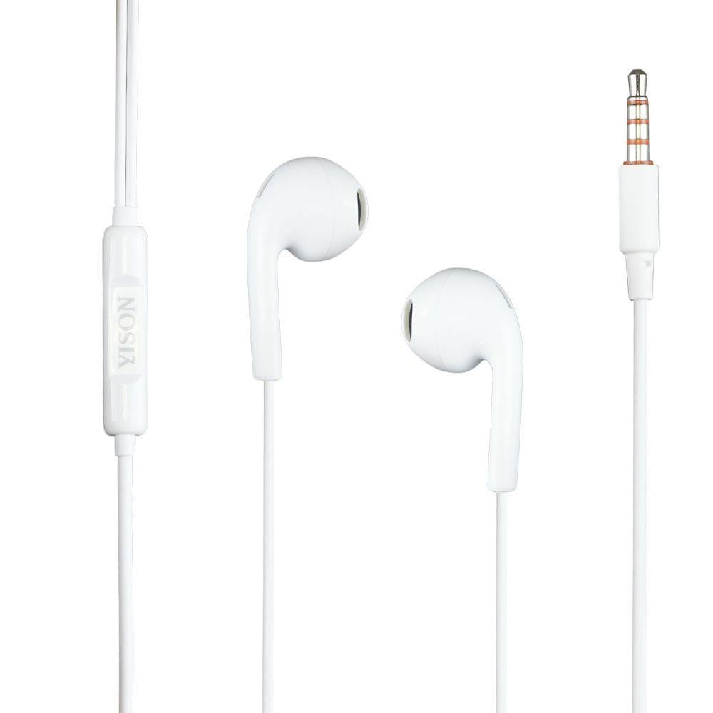 Наушники проволочные Yison X1 с Hi-Fi звуком и микрофоном для смартфонов Белый (1869174217) Наушники проволочные Yison X1 с Hi-Fi звуком и микрофоном для смартфонов Белый (1869174217)