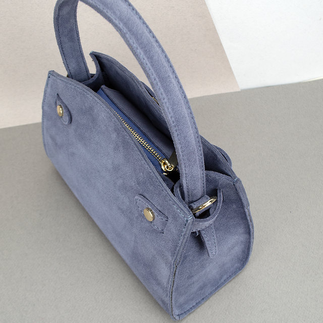 Сумка жіноча замшева Virginia Conti 03737 Джинс (2358936874) - фото 3 Сумка жіноча замшева Virginia Conti 03737 Джинс (2358936874) - фото 3