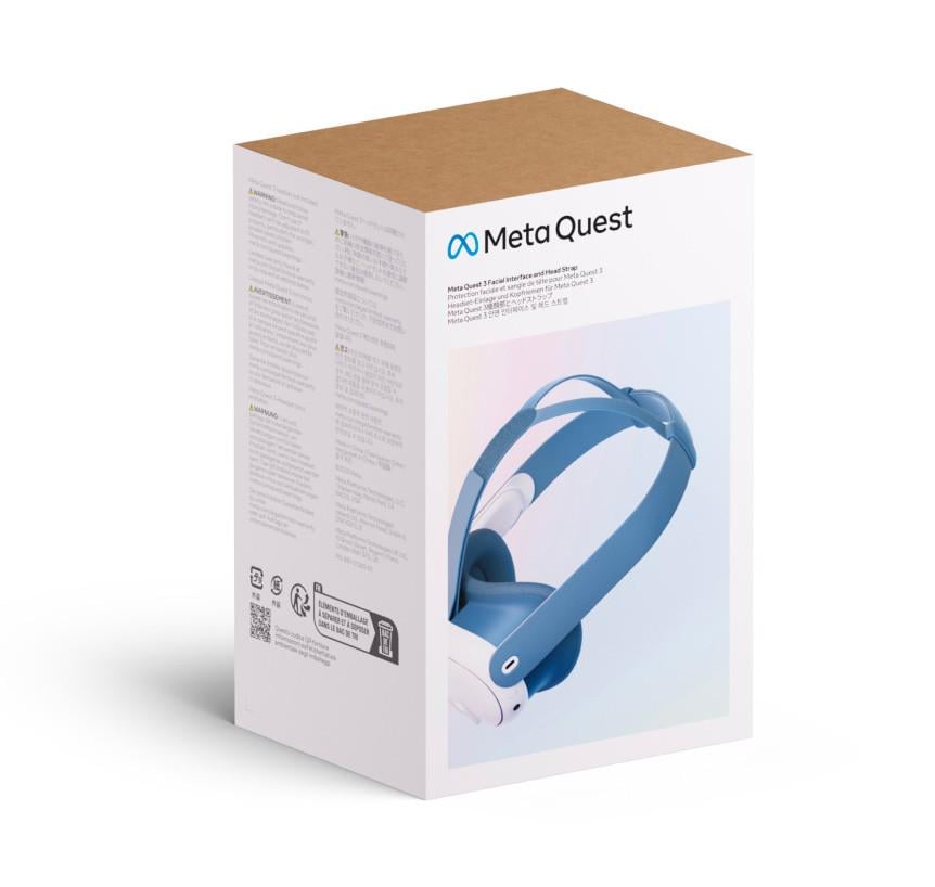 Лицевой интерфейс и оголовье Meta Quest 3 Elemental Blue (OS- FIMHSQ3Bl) - фото 6 Лицевой интерфейс и оголовье Meta Quest 3 Elemental Blue (OS- FIMHSQ3Bl) - фото 6