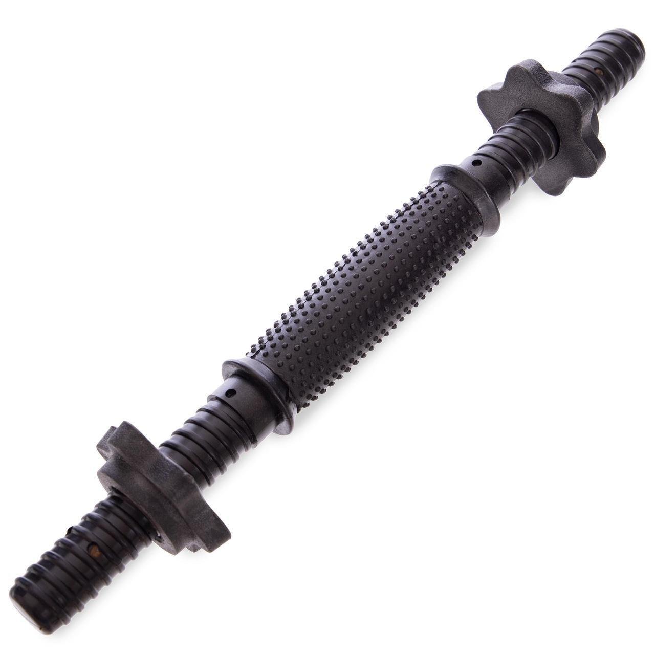 Гриф гантельный пластиковый Shuang Cai Sports Ta-80257 с замками и обрезиненной ручкой (2532859895)