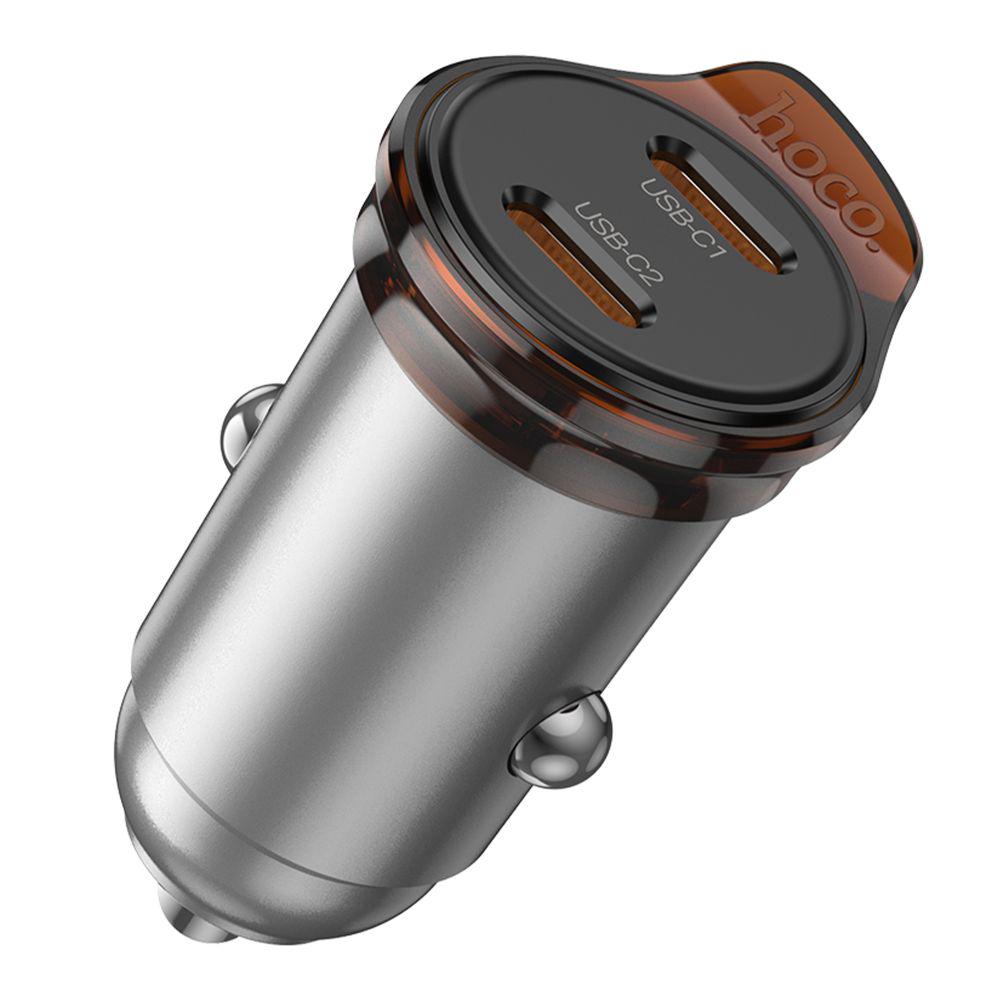 Зарядний пристрій автомобільний Hoco NZ16B 2USB-C QC/PD45W (29519140) - фото 3 Зарядний пристрій автомобільний Hoco NZ16B 2USB-C QC/PD45W (29519140) - фото 3
