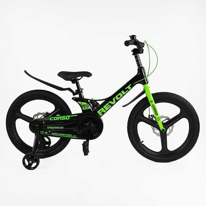 Велосипед детский Corso Revolt собранный на 75% 20" Black/Green (162135)