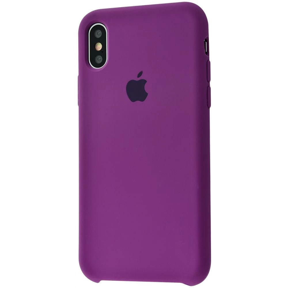 Силиконовый Чехол Накладка Silicone Case для iPhone Xs Max Grape