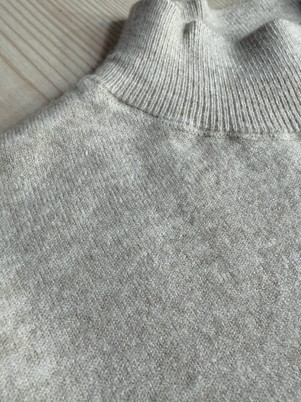 Светр жіночий A-N 106 водолазка гольф з коміром стійкою базовий OS Бежевий (5408) - фото 3