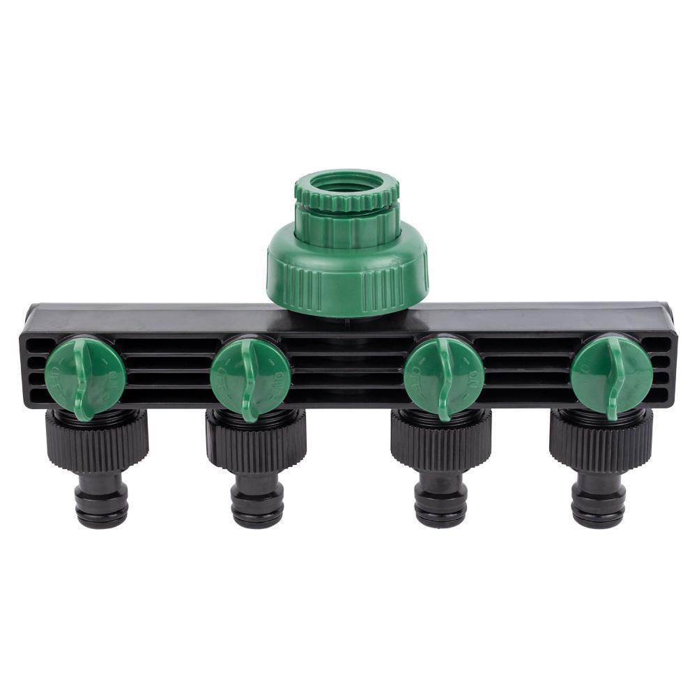 Кран распределительный с адаптерами Grad ABS 1/2" 4-е выходы с внутренней резьбой 1/2"x3/4" (5016905)