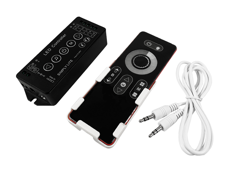 Диммер умный для светодиодной ленты Smart RF Music 12 A 5-24 V радио сенсорный 8 кнопок 2 канала (8061)