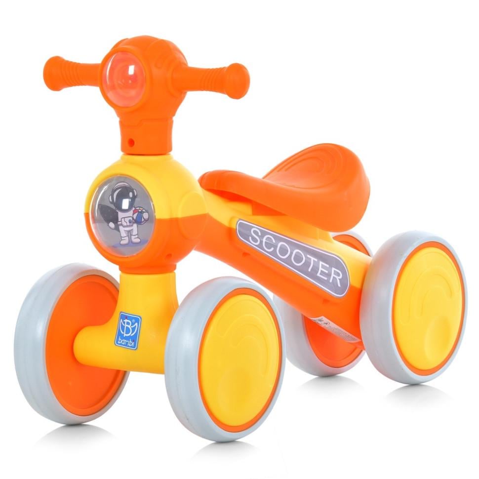 Толокар детский Bambi с педалями, игровой панелью и звуковыми эффектами 71 см Шоколадный (DK-170-K-202)