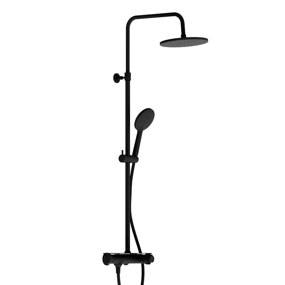 Душевая система с термостатом Damixa Jupiter 977750300 Черный (253419)
