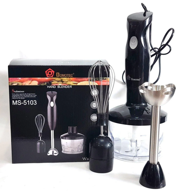 Блендер погружной Domotec MS 5103 500 Вт с чашей Черный (GR-04912)