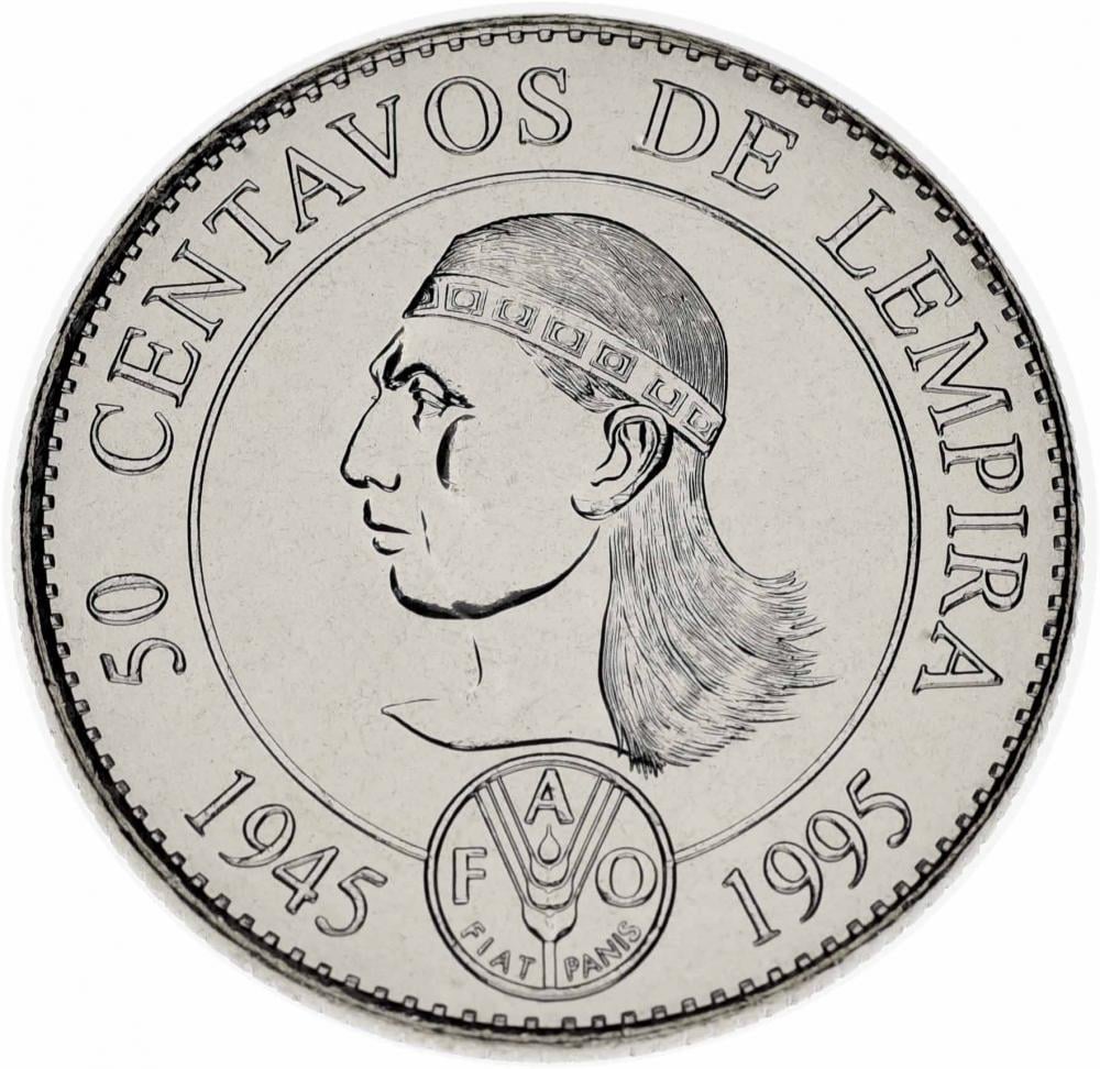 Коллекционная монета Гондурас 50 сентаво 1994 UNC FAO ФАО (KM#88)