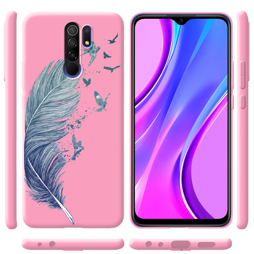 Чохол Boxface Xiaomi Redmi 9 Feather Рожевий силікон (40233-cc38-41992) - фото 2